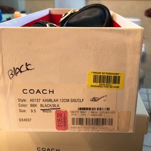Coach Shoes - Black coach sandals Coach Shoes - Black coach sandals